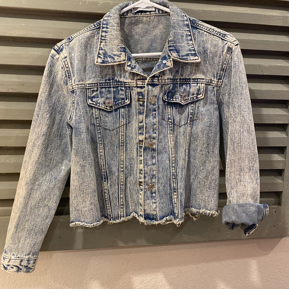 Bedazzled denim jacket